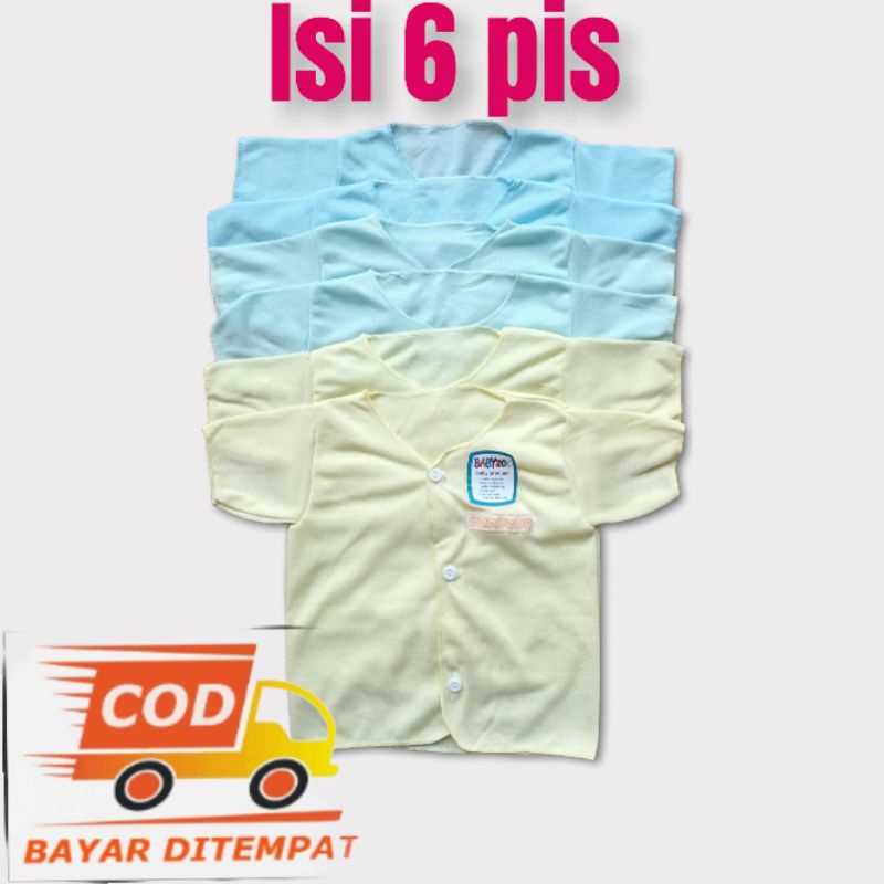 6 pis baju tanggan pendek babyzoo 0-6 bulan