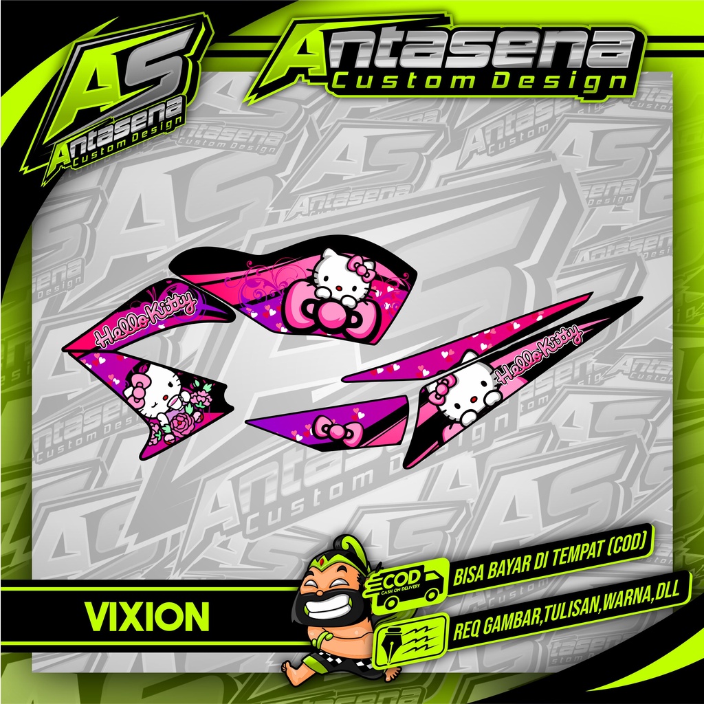 STRIPING STICKER DECAL YAMAHA OLD VIXION CUSTOM 8