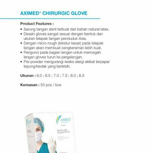 Sarung tangan latex aximed