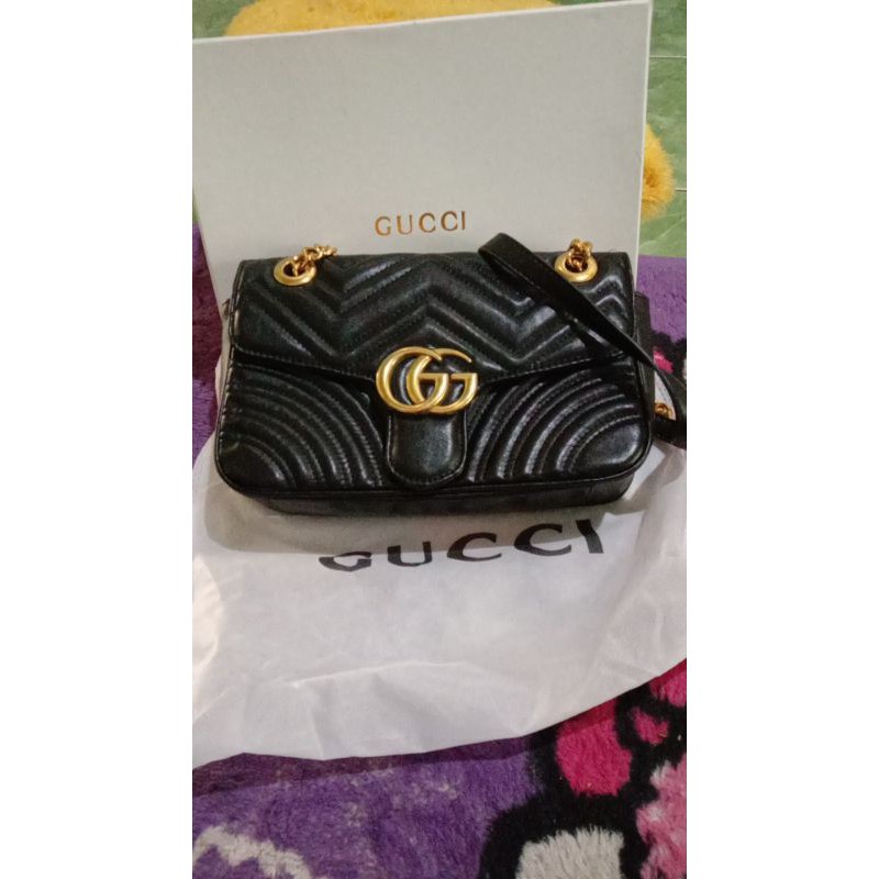 tas Gucci preloved/pl lengkap like new