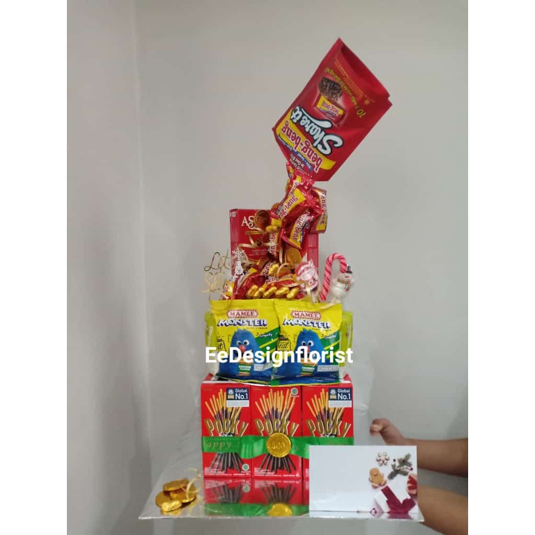 

BUKET SNACK FREE KARTU UCAPAN //MILKMART