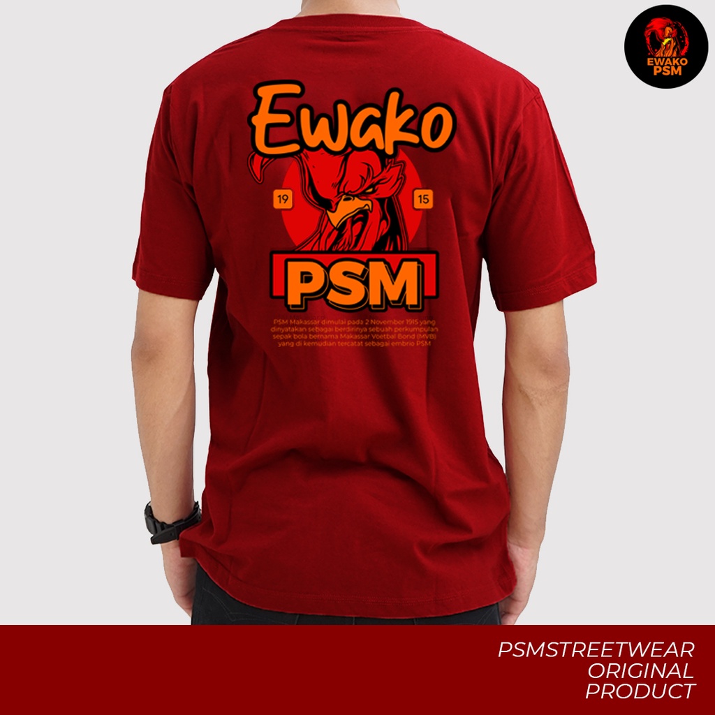 [PREMIUM] Kaos PSM Makassar Edisi Ewako1915 / Baju PSM Makassar / Kaos Makassar / Tshirt PSM / Jerse