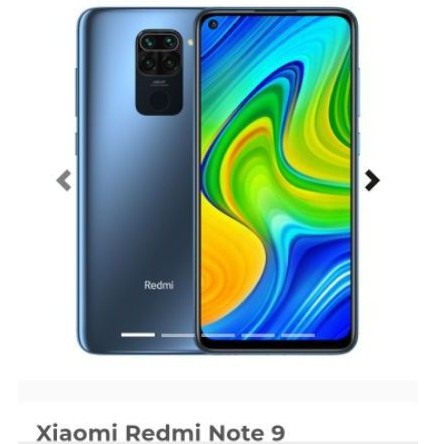 pesanan hp xiaomi redmi note 9 ram 4. memory 64