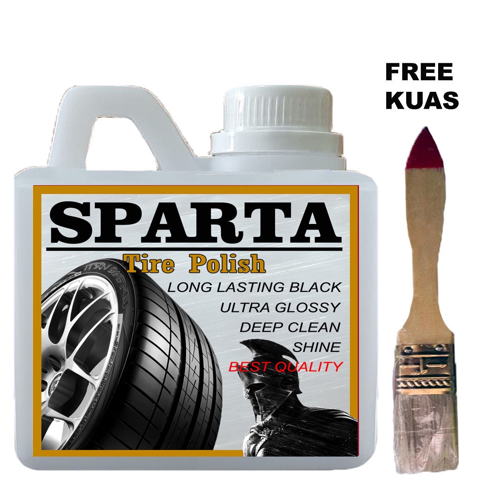 SPARTA Semir Ban 1 liter / Pengkilap Ban / Penghitam Ban Mobil Motor