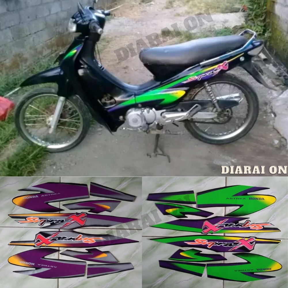 Stiker Striping Supra X 2001 Stiker Supra X 110 100 Murah