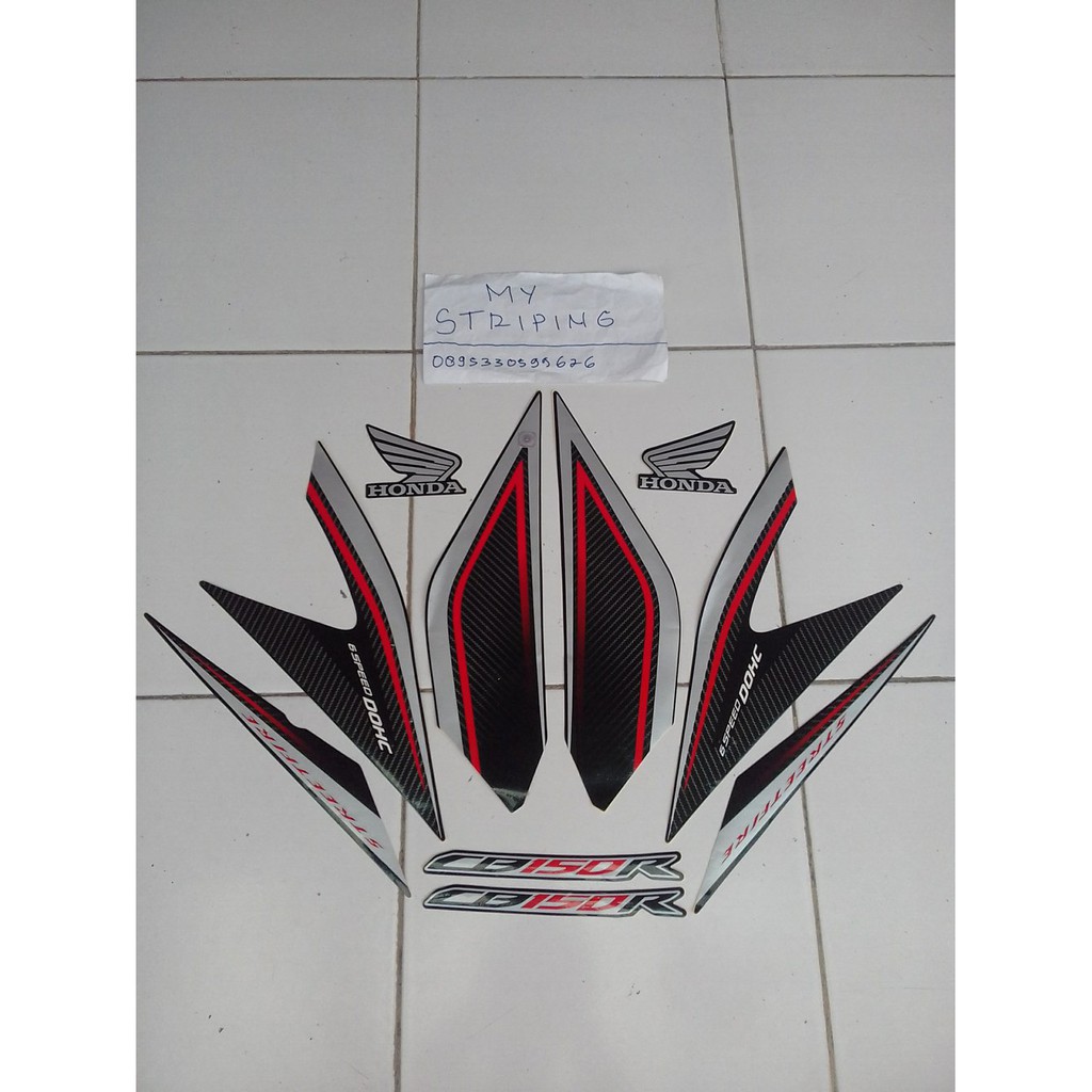 Stiker CB150R 2015 2016 hitam