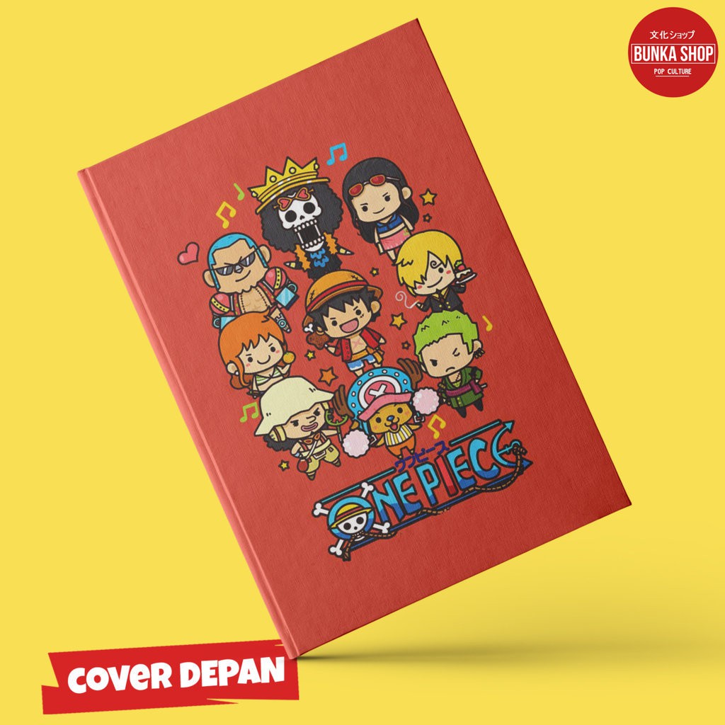 

Note Book Anime One Piece SHP Crew Chibi Hardcover A5 Buku Tulis Catatan Note Agenda Planner Jurnal