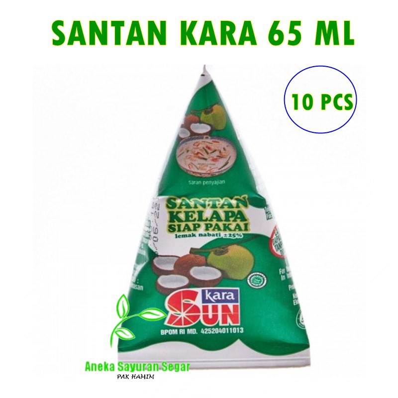 

TERMURAH [PAKET 10 PCS] - SUN Santan Kelapa Siap Pakai 65 ml- Santan Kara - Aneka Sayuran Segar