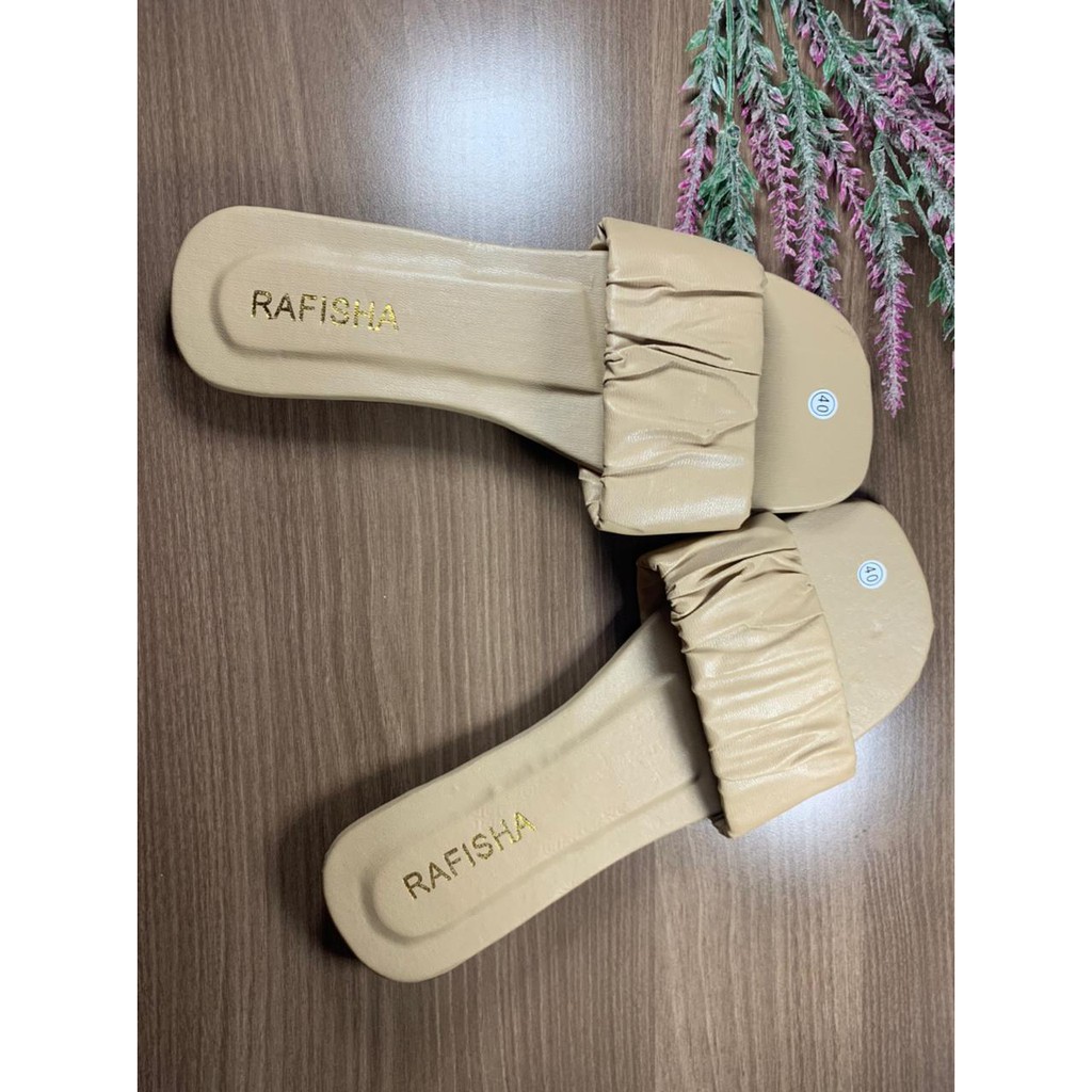 Sandal wanita terlaris / Sendal Teplek slop Wanita motif kerut Best Seller