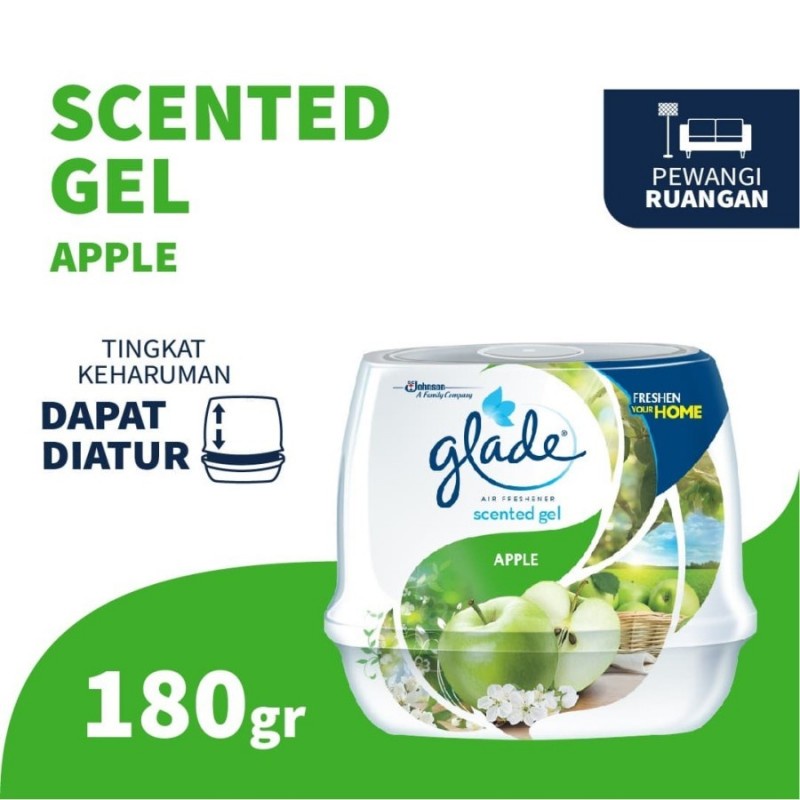 Glade Scented Gel Pengharum Ruangan 180 gr - Apple