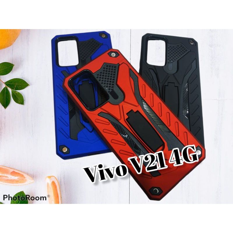 SR - Case Robot Phantom Standing  Vivo V21 4G hard case phantom vivo V21-4G stand iron transformers 