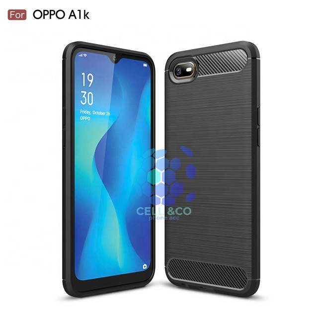 CASE CARBON OPPO A1K casing hp silikon softcase case premium carbon cover