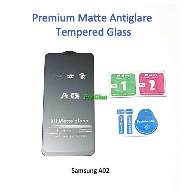 Samsung A02 / A12 FULL COVER ANTI GLARE / DOFF Premium Tempered Glass