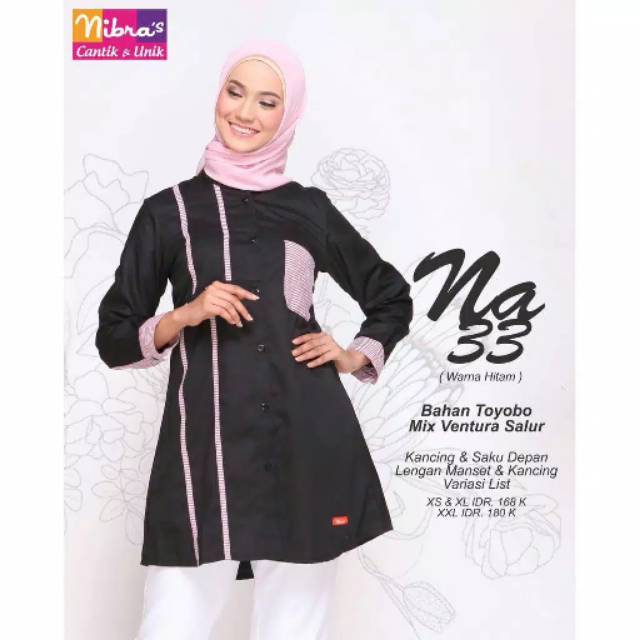 Atasan Nibras NA 33 Hitam