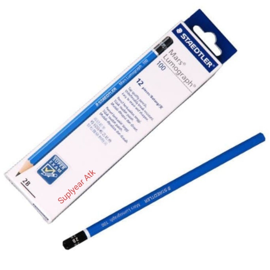 

PENSIL RAUT SEKOLAH STAEDTLER MARS LUMOGRAPH 2B ORIGINAL (HARGA 1 PCS )