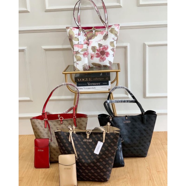 Totebag Guess || Guess Bag | Tote Bag | Tas Cewek | Tas Besar | Gb433