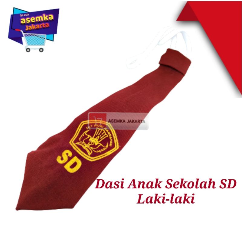 Dasi Anak Sekolah MADRASAH SD SMP SMA logo Bordir