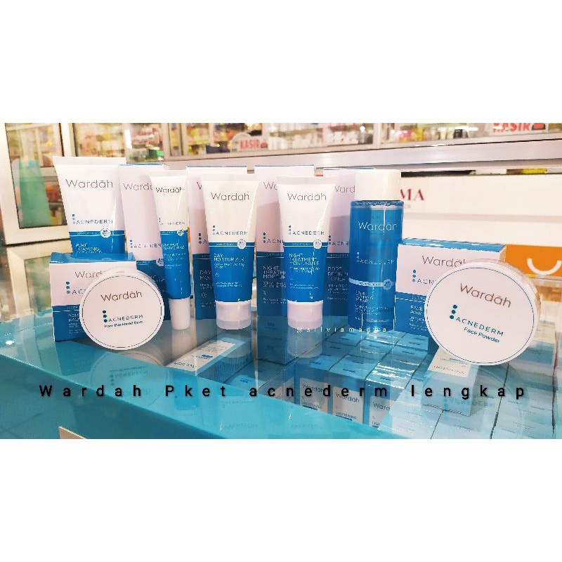 Wardah Paket Acnederm lengkap 7in1 bisa COD, termurah
