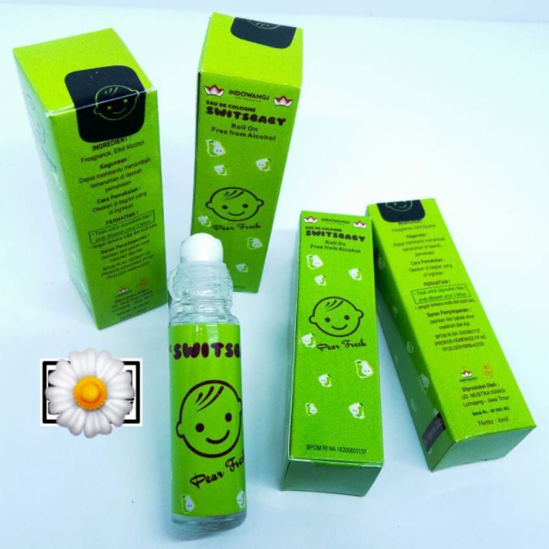 Medan Termurah Premium Material Roll on non alkohol Parfume 7ml Switsbaby