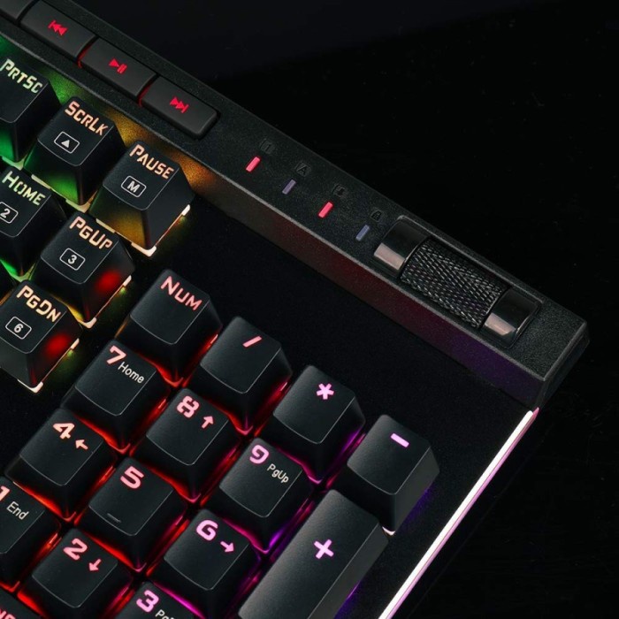 Keyboard Gaming Mechanical Redragon Fullsize Macro RGB Vata K580RGB