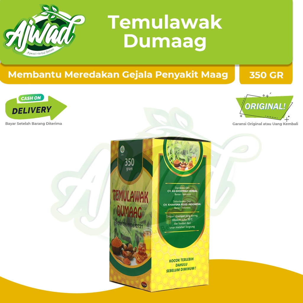 Madu Temulawak Dumaag 350gr | Obat Herbal Asam Lambung, Maag, Gerd, Tukak Lambung | Kharisma Food-4