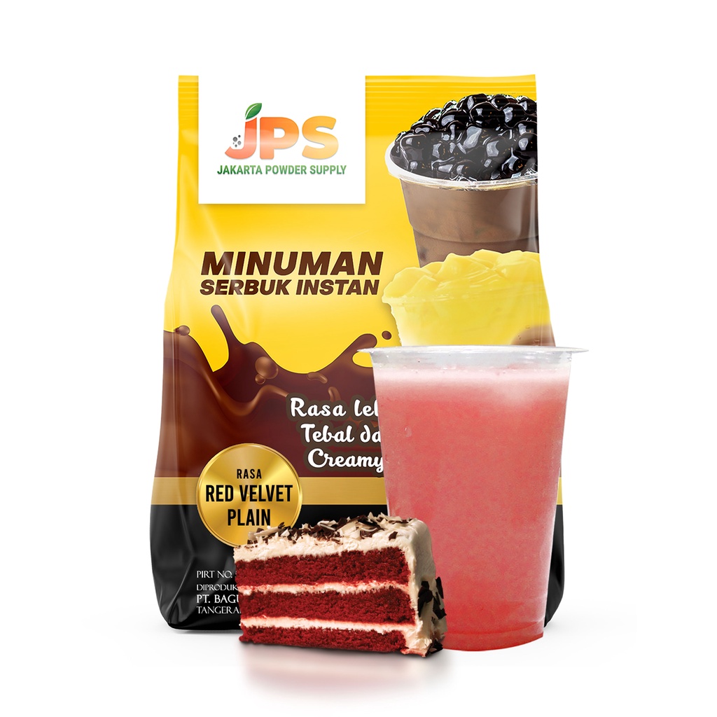 

JPS Red Velvet Plain Serbuk Powder Bubuk Minuman 1 Kg