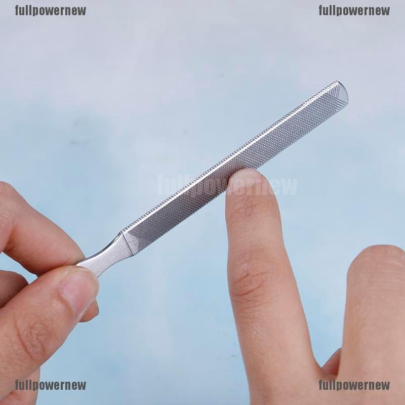 【COD】FLID Pengikir Kuku Dua Sisi Bahan Stainless Steel untuk Manicure