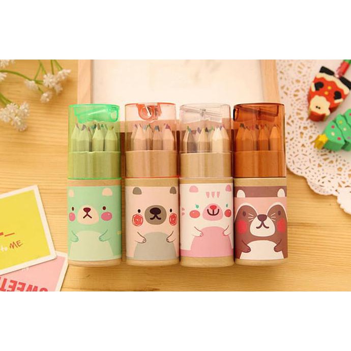 

Sale!! Pensil Warna Beruang Mini / Korean Cute Mini Bear Pencil Color Spe007 - Hijau Terbaru