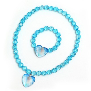 Set Perhiasan Princess Elsa Frozen Kalung gelang sarung Set Perhiasan Princess Elsa Frozen Kalung gelang sarung