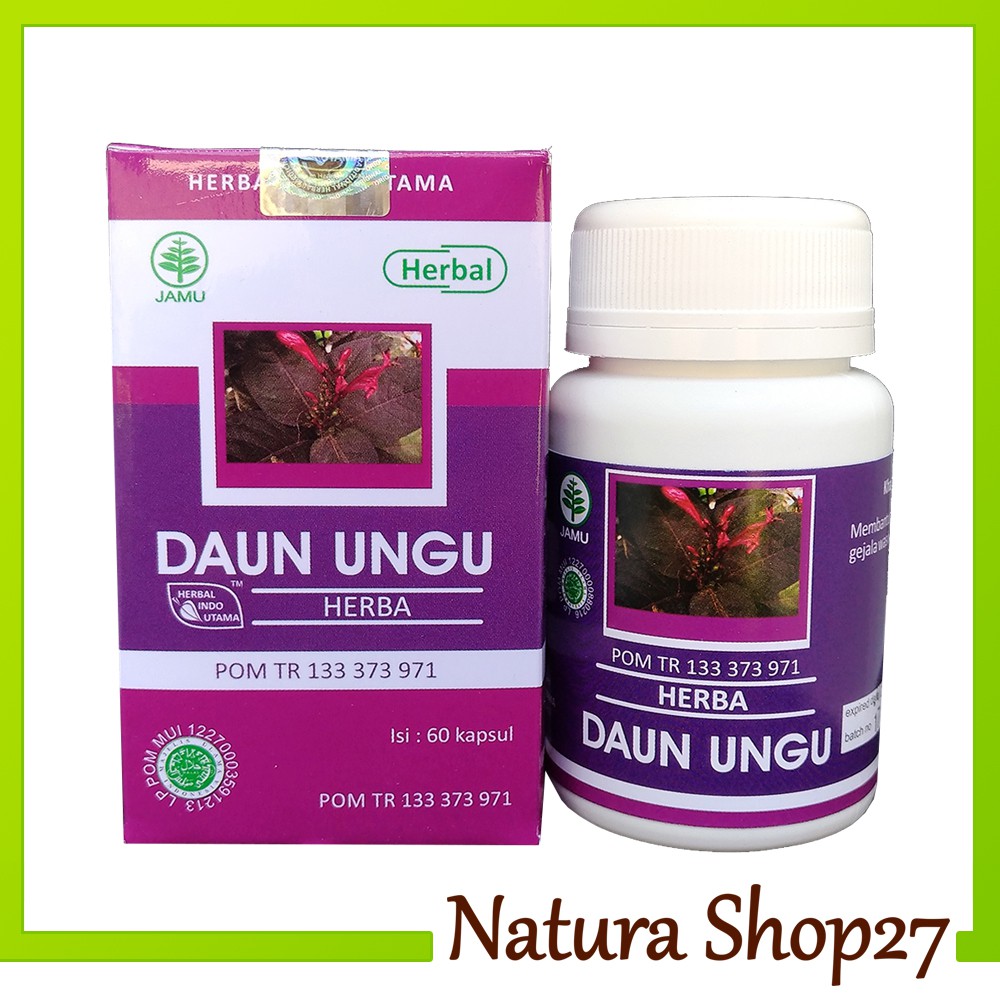 Kapsul Herbal Hiu Daun Ungu Mengobati Ambeien Dan Wasir Shopee Indonesia