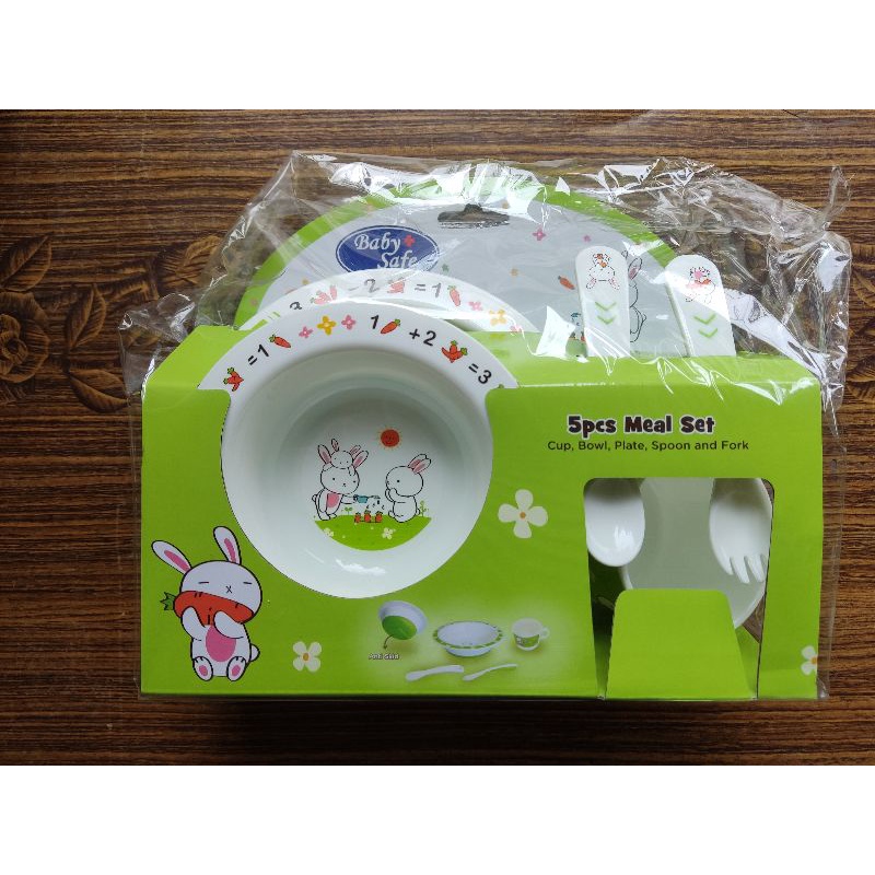 baby safe set meal 5 pcs FS65 / set tempat makan anak baby safe 5pcs