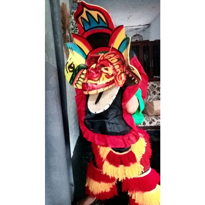 Mainan anak Setelan anak laki laki 2 tahun barongan devil anak topeng reog ponorogo murah - Barongan