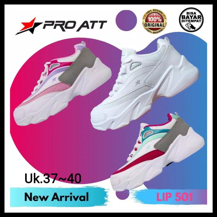 Sepatu Pro Att Lip Sepatu Sneakers Wanita Putih Uk.37~40 Ori Termurah
