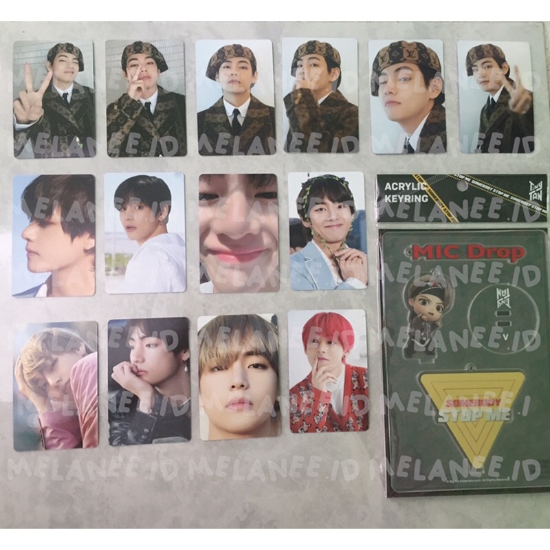 SHARING DICON PHOTOCARD 101 TAEHYUNG // ACRYLIC KEYRING V TINYTAN // PHOTOCARD BTS