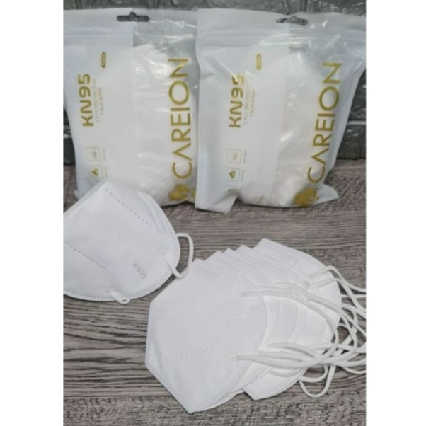 CAREION KN95 ISI 10PC WARNA WARNI MASKER N95 MASKER KN 95 SUDAH 5PLY RESMI IZIN KEMENKES