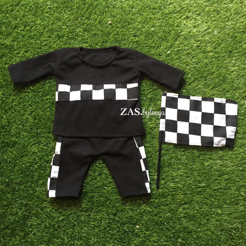 BAJU PEMBALAP NEWBORN, BAJU PEMBALAP ANAK, KOSTUM PEMBALAP NEWBORN, NEWBORN PROP, PROPERTI FOTO BAYI