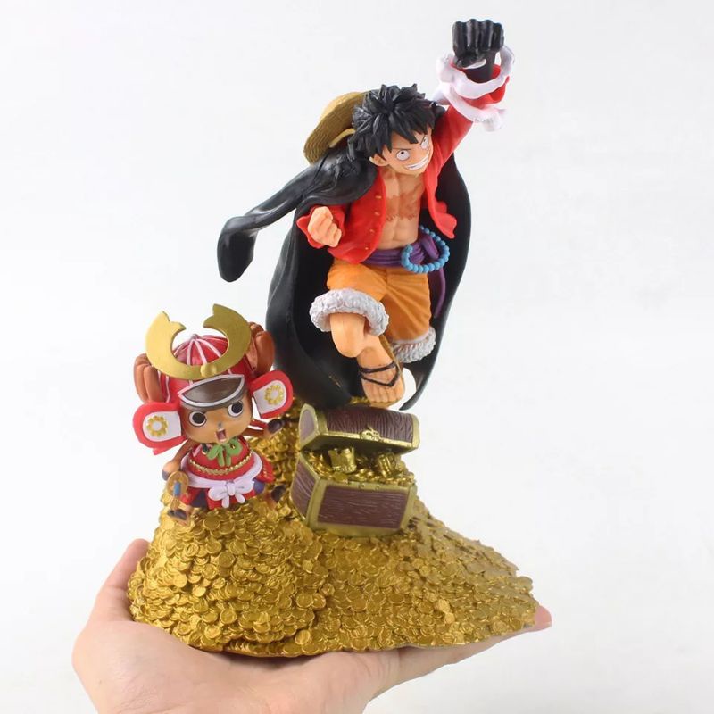 Figure One piece Monkey D Luffy Nami Zoro coin Treasure Anniversary Daikaizoku  Hykkei Set