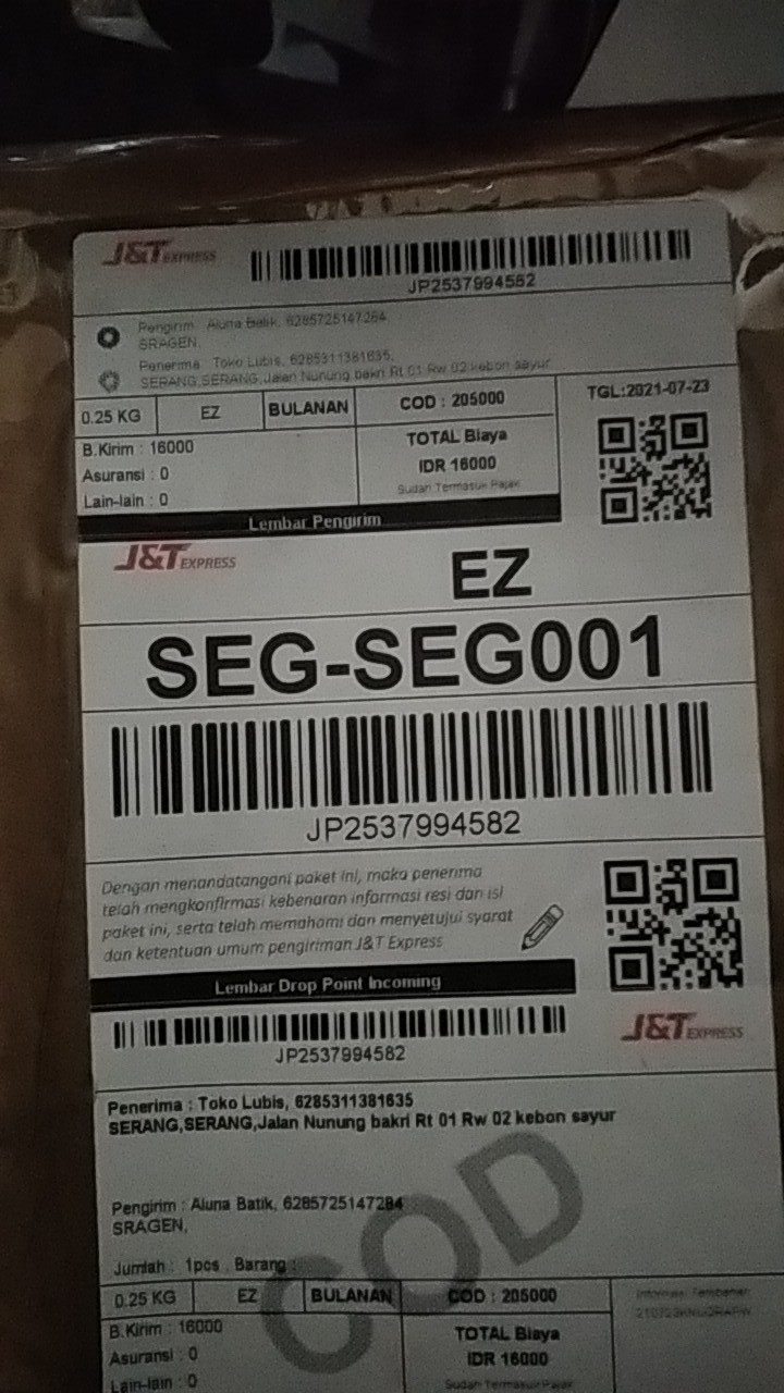 Baju Batik Pria Premium Kemeja Lengan Panjang Asli Solo Batik Aluna Pcw 063