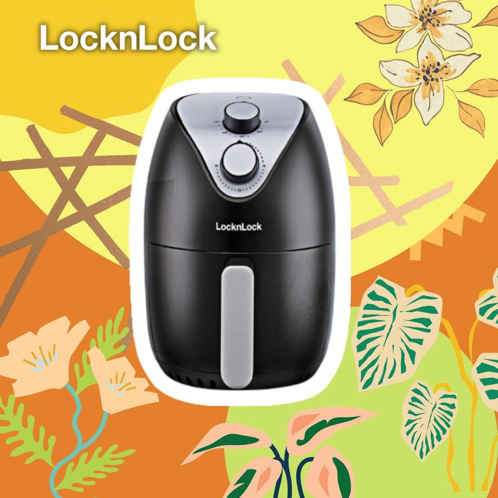 LocknLock Air Fryer 2 Liter Garansi Resmi - Hitam Putih Biru Lock &amp; Lock