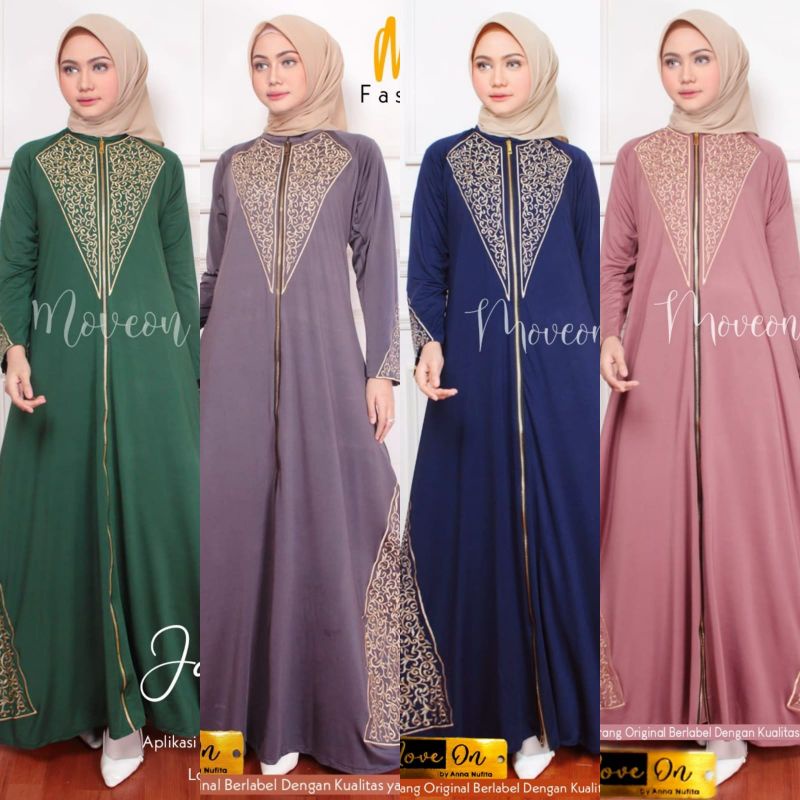 gamis Jasmine bordir ORI by meveon