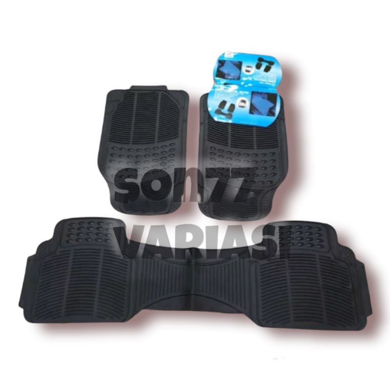 Karpet karet karpet mobil 3pcs hitam mobil universal avanza xenia innova rush terios calya sigra bri