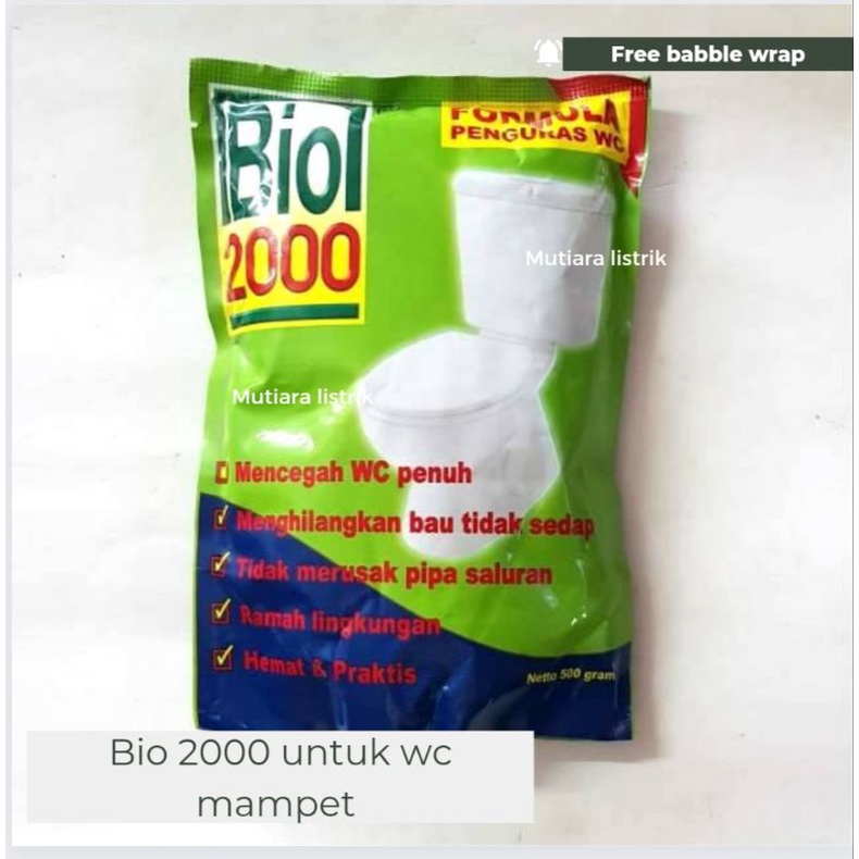 BIO 2000 Wc Mampet Bio 2000 Wc Penuh Anti Sumbat Wc Mampet Tanpa Sedot Pembersih Wc Mampet