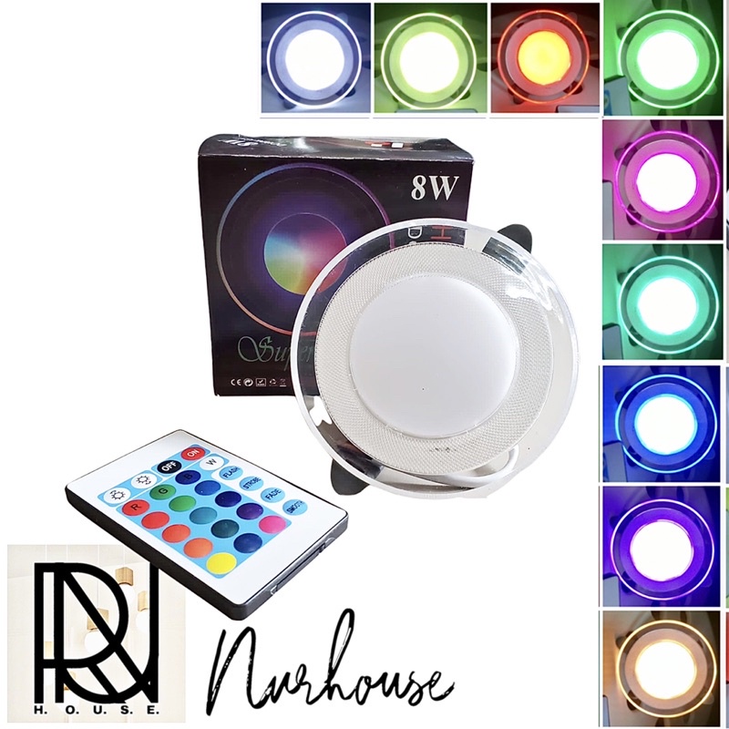 Downlight RGB remote 8 Watt