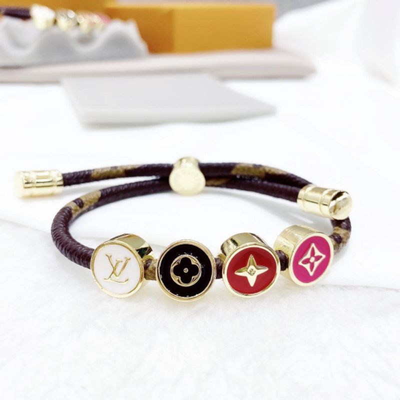 Restok Gelang kulit Gelang elv coklat Model Serut anti karat Premium Quality Tidak karatan bahan oke banget Gl77