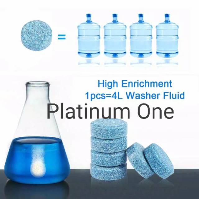 Obat  tablet pembersih kaca untuk air wiper mobil