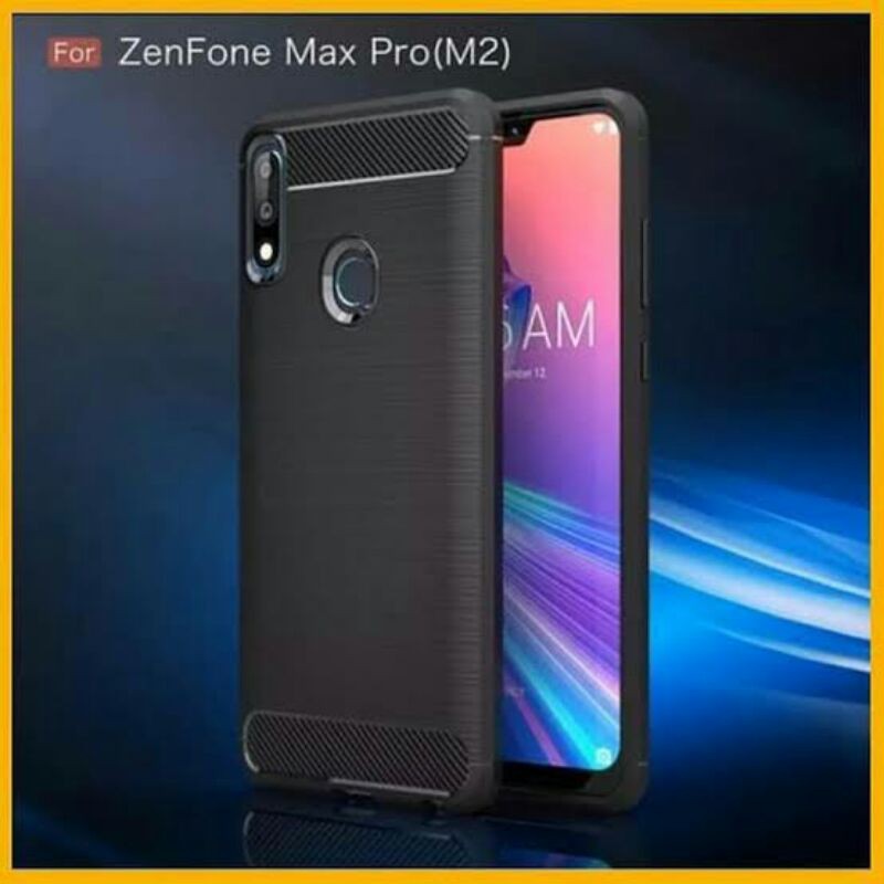 Softcase Ipaky Asus zenfone max pro M2- Case Ipaky Carbon Asus Zenfone Max Pro(M2) - Ultrastore11