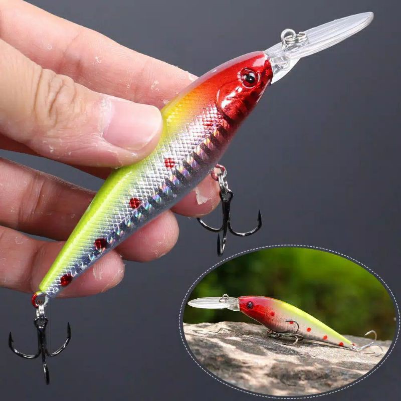 (M06) Minnow Fishing Lure Tungsten Beads Model Wobbler 10.5G 11Cm Artificial Hard Bait