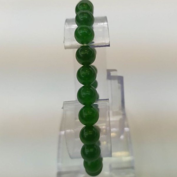 Gelang Kesehatan Batu Alam Akik Giok China Cina Hijau Asli Natural untuk Pria Wanita Cowok Cewek