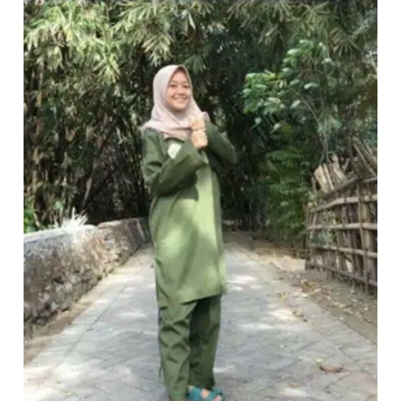 Baju Seragam Persinas Asad 354 Perempuan Hijau Syar'i Termurah