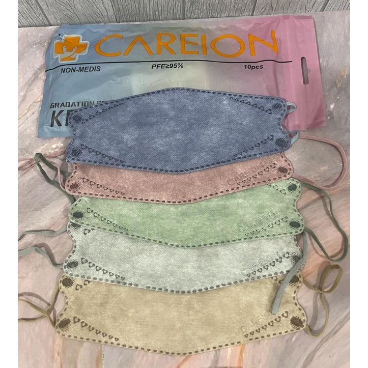 Masker Kf94 Careion Warna Gradation 4 Ply 10pcs